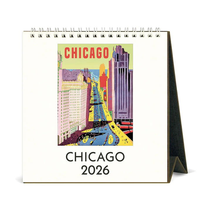 Cavallini Chicago 2026 Desk Calendar