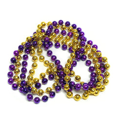 Fan a Peel Purple and Gold Spirit Beads Necklace 2pk