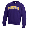 GFS Unisex Washington Huskies Twill Arch Big Cotton Crewneck Purple thumbnail