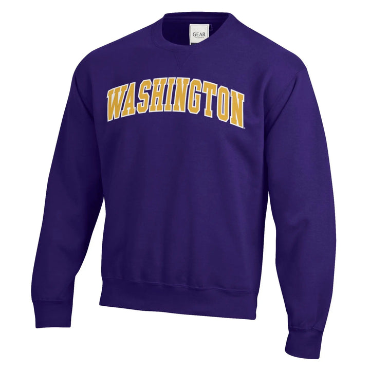 GFS Unisex Washington Huskies Twill Arch Big Cotton Crewneck