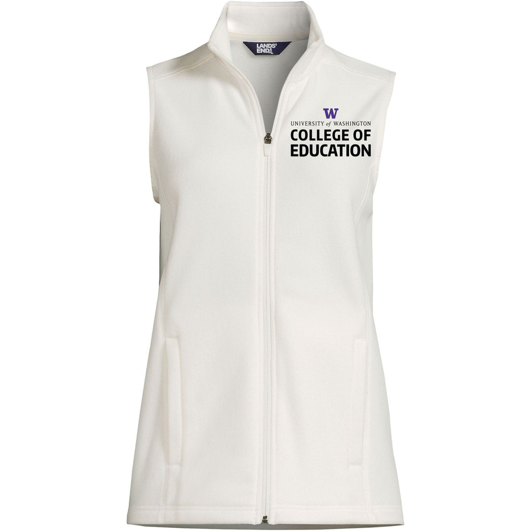 Lands' End Women's UW College of Education ThermaCheck Fleece Vest