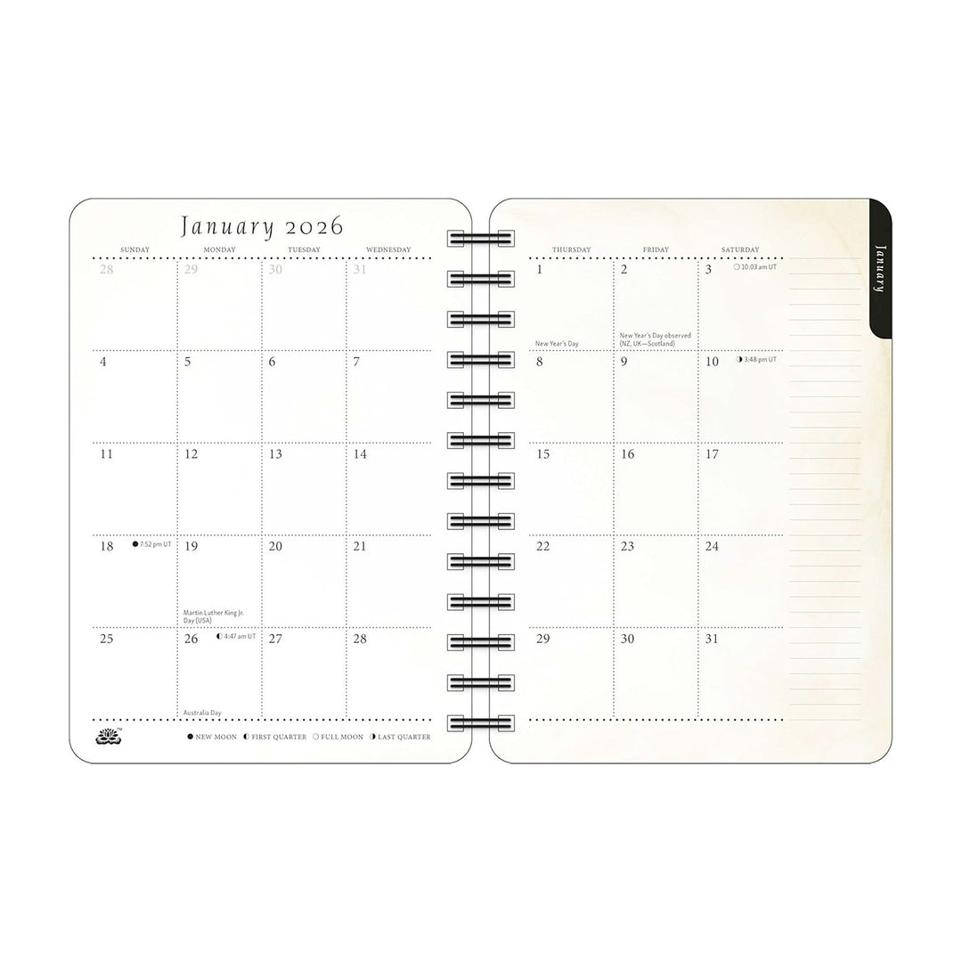 The Artful Cat 2026 Weekly Planner Calendar