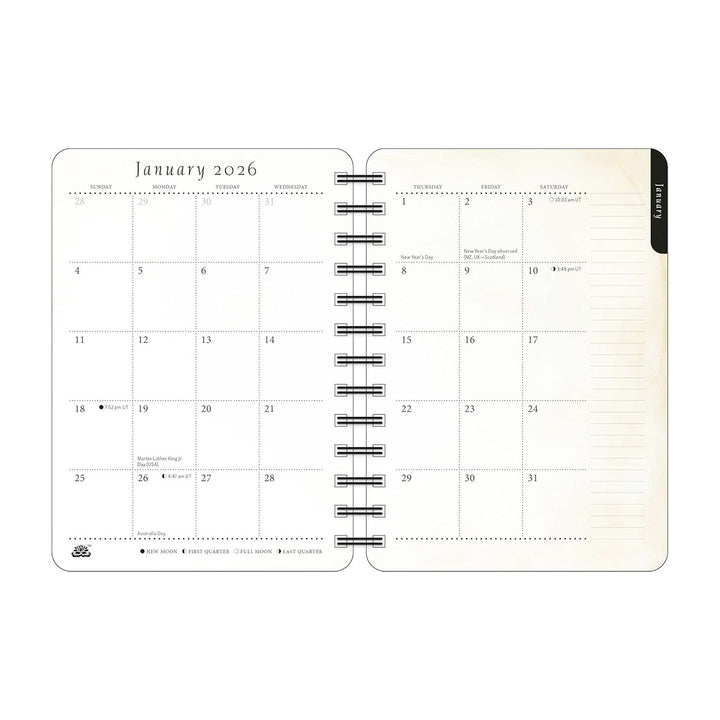The Artful Cat 2026 Weekly Planner Calendar