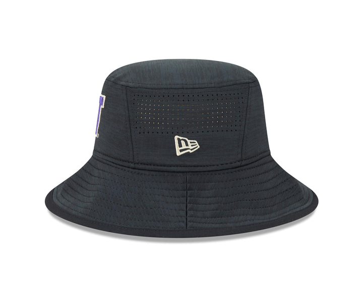 New Era Black Heather W Digi Tech Bucket Hat OSFM
