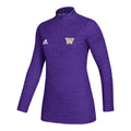 adidas Women's Purple W Game Mode Performance Quarter-zip thumbnail