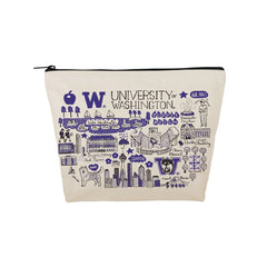 Neil Natural Julia Gash Mae Canvas Zipper Case