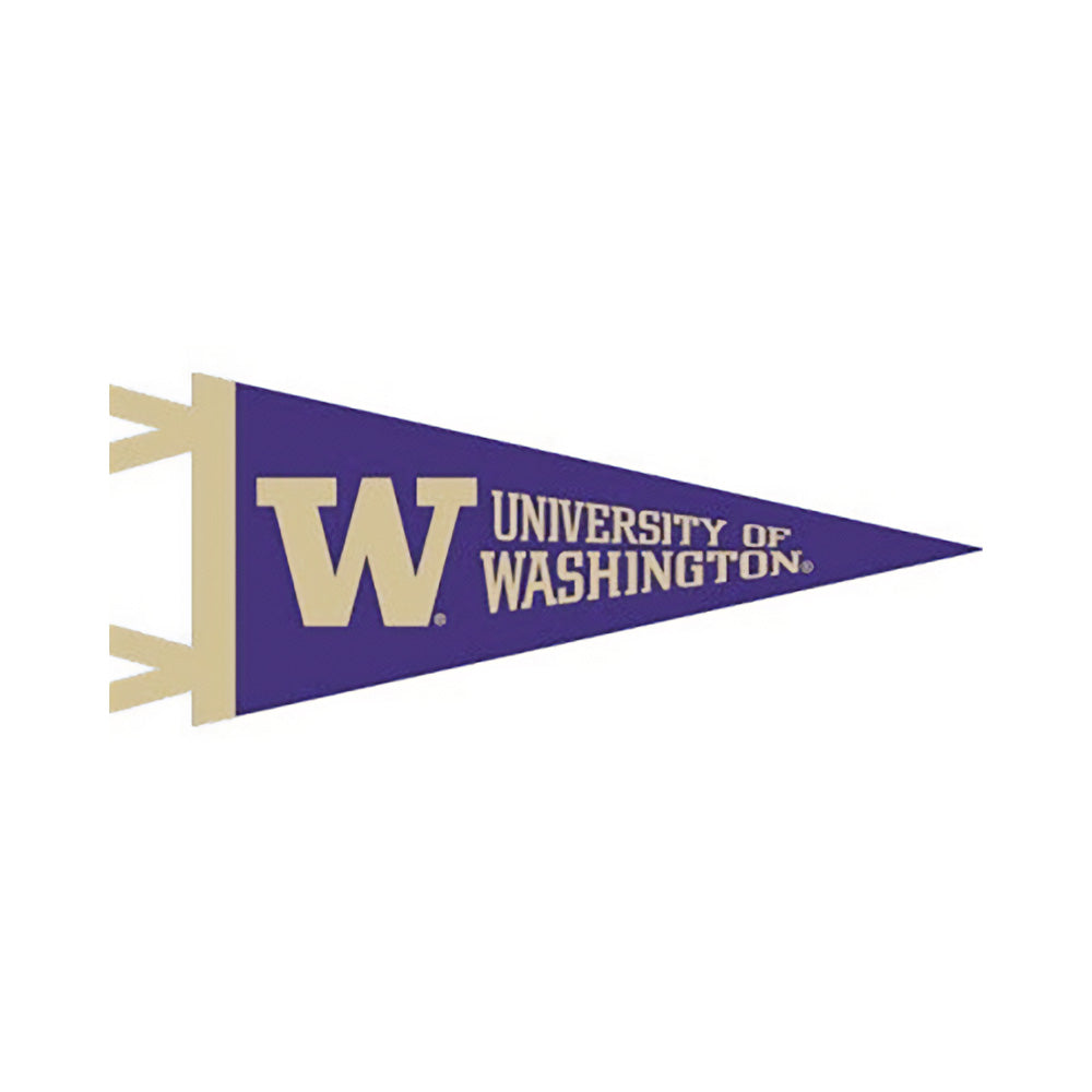 Collegiate Pac. Purple W U of W Pennant 4" x 9"