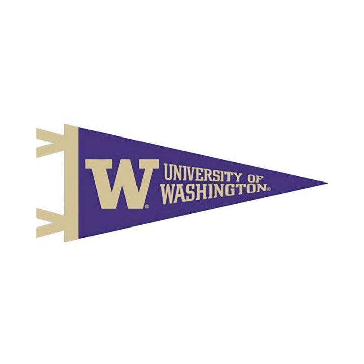 Collegiate Pac. Purple W U of W Pennant 4" x 9"