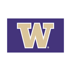 Photo of Sewing Concepts Purple Gold Silk Screen W Logo Flag 3' x 5'.
